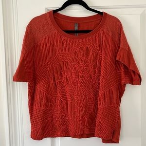 Anthropologie embroidered tee